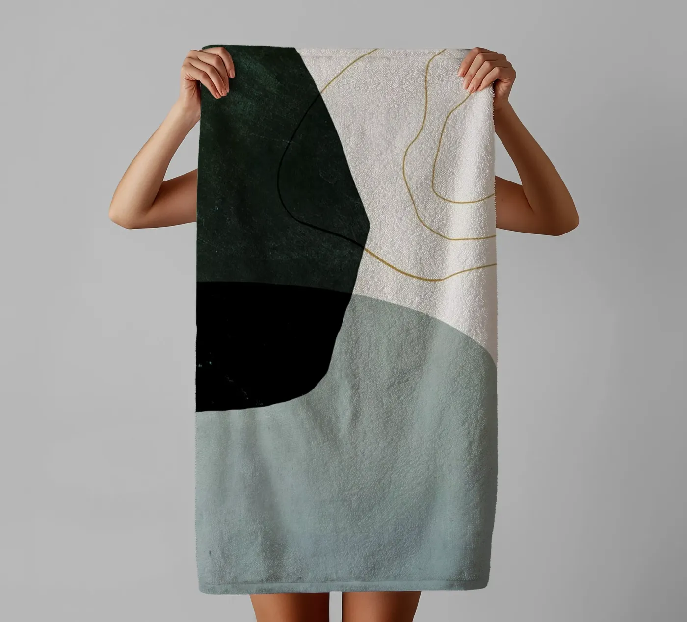 Interplay badhanddoek van Pure