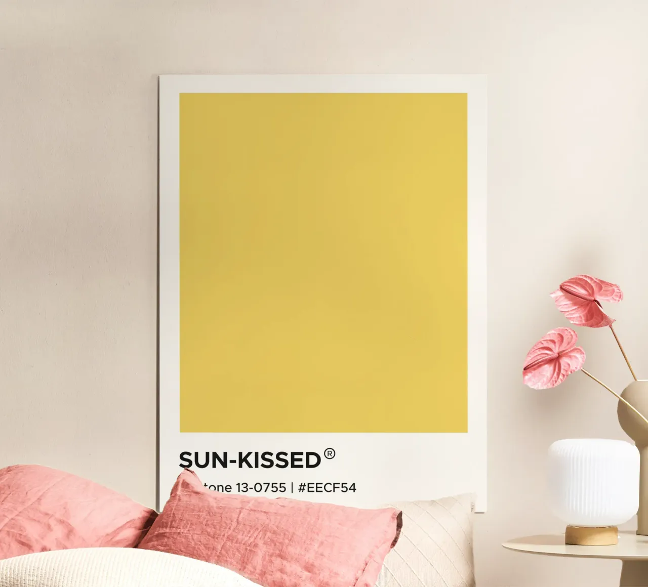 Sonne geküsst Pantone Poster von Paigaam Studio