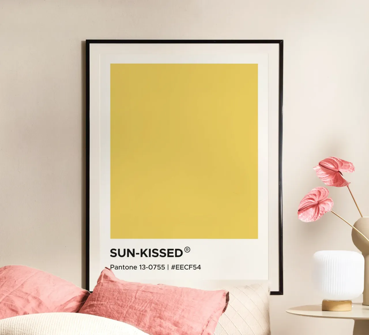 Sonne geküsst Pantone Poster von Paigaam Studio