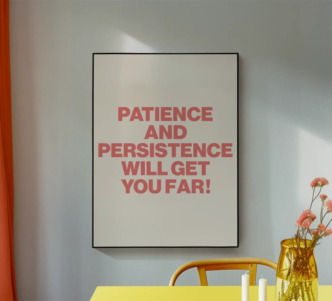 Patience And Persistence Quote plexiglas de Paigaam Studio
