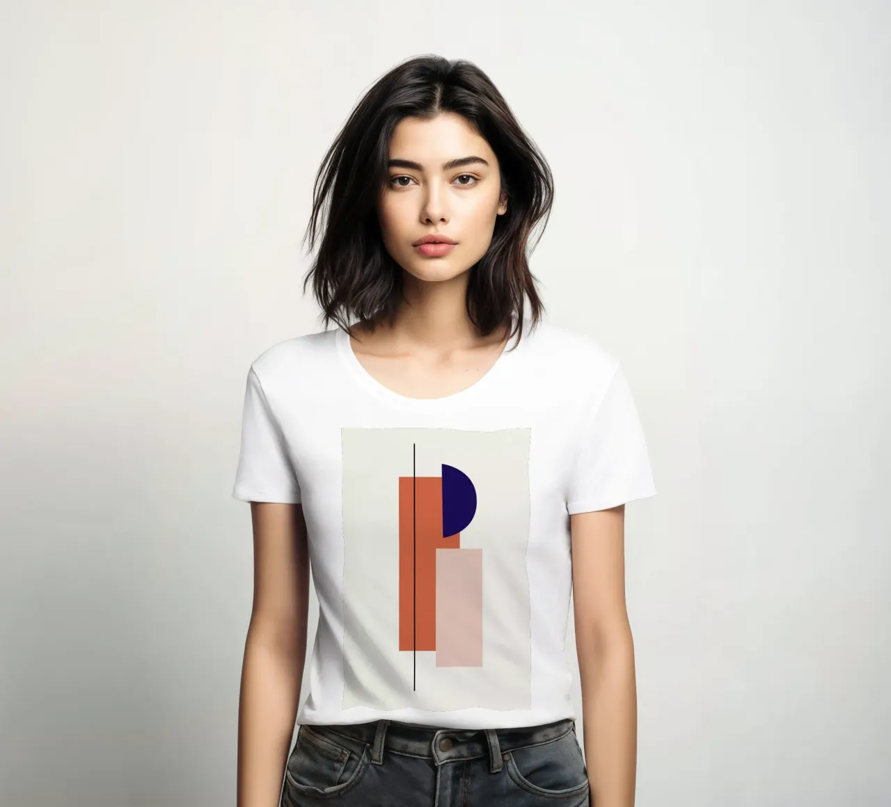 Column women's fitted t-shirt by Pure