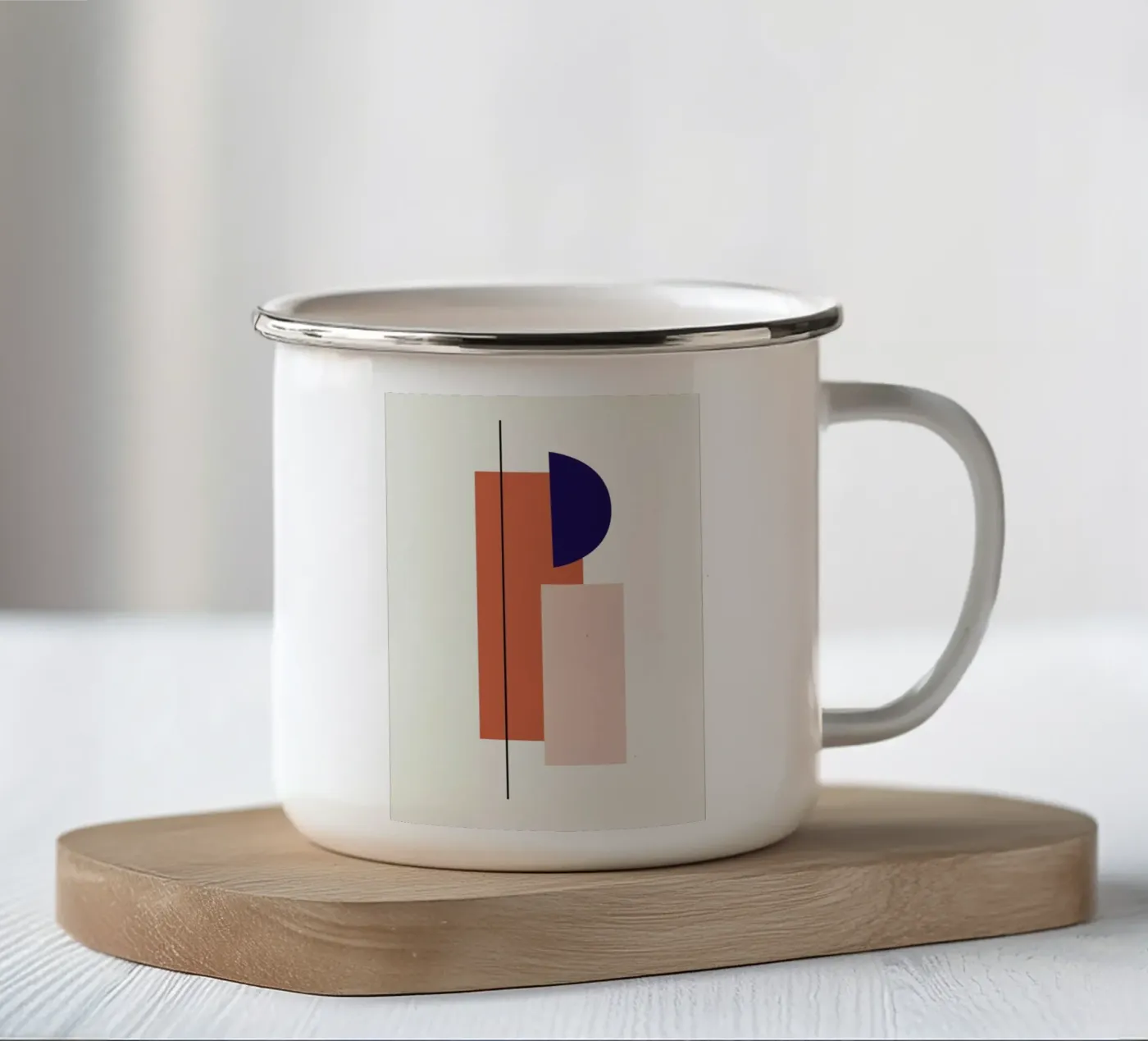 Column enamel mug by Pure