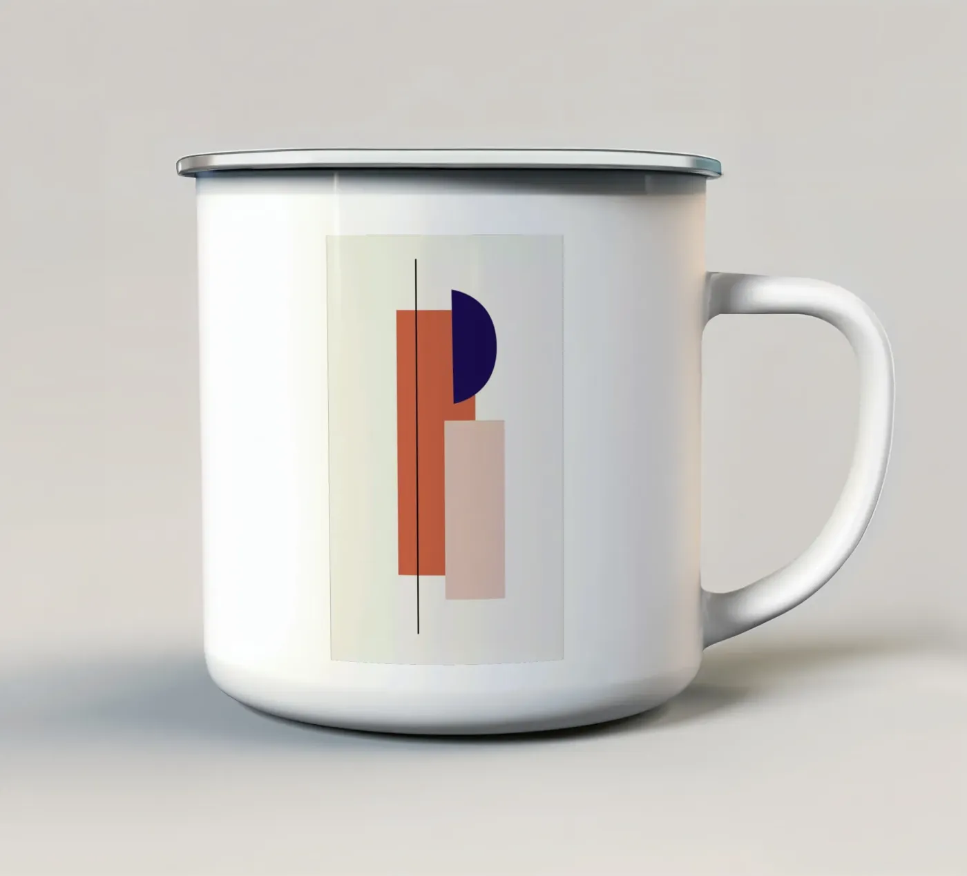 Column enamel mug by Pure