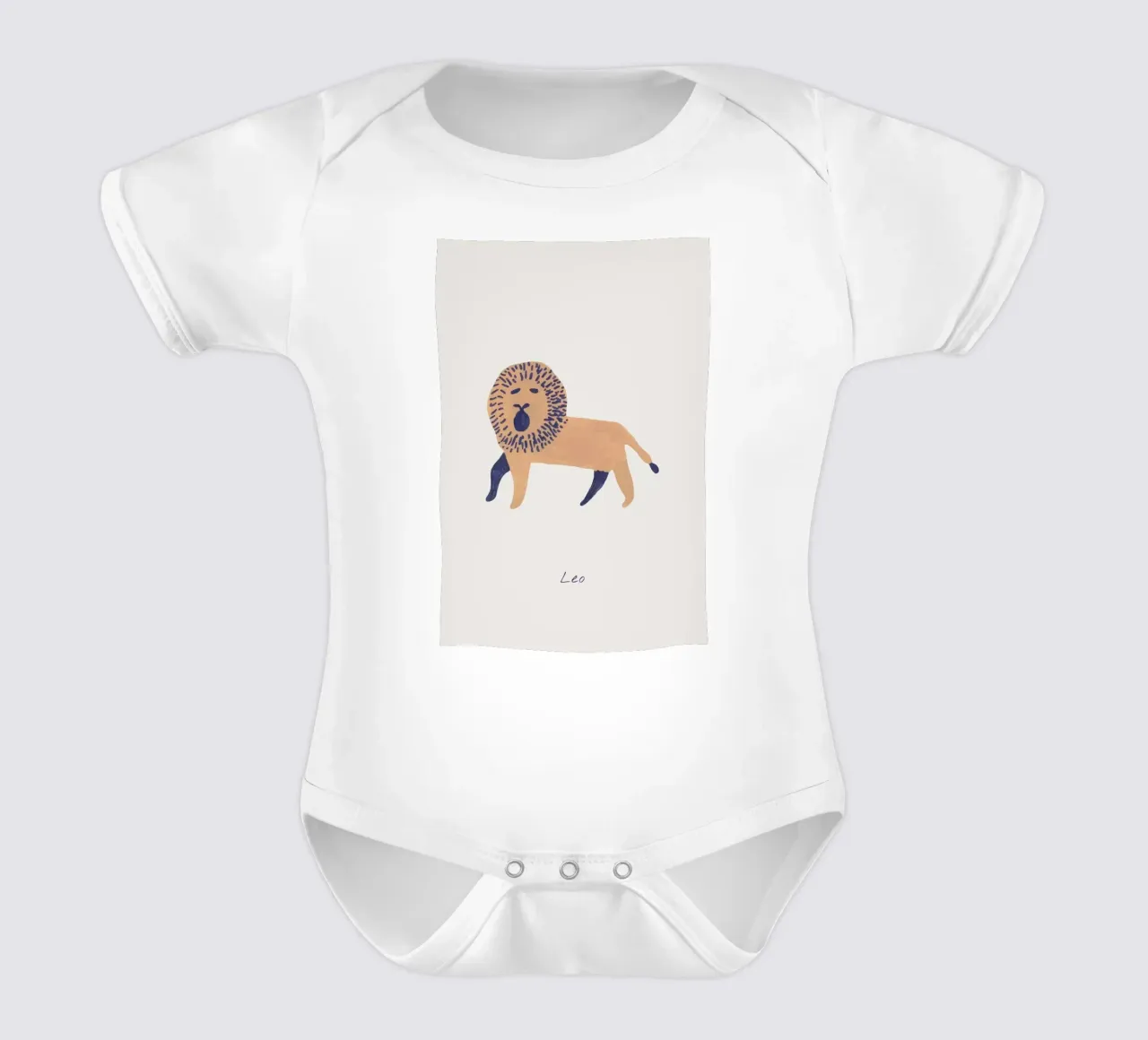 Leo body neonato maniche corte da Little Flourishes