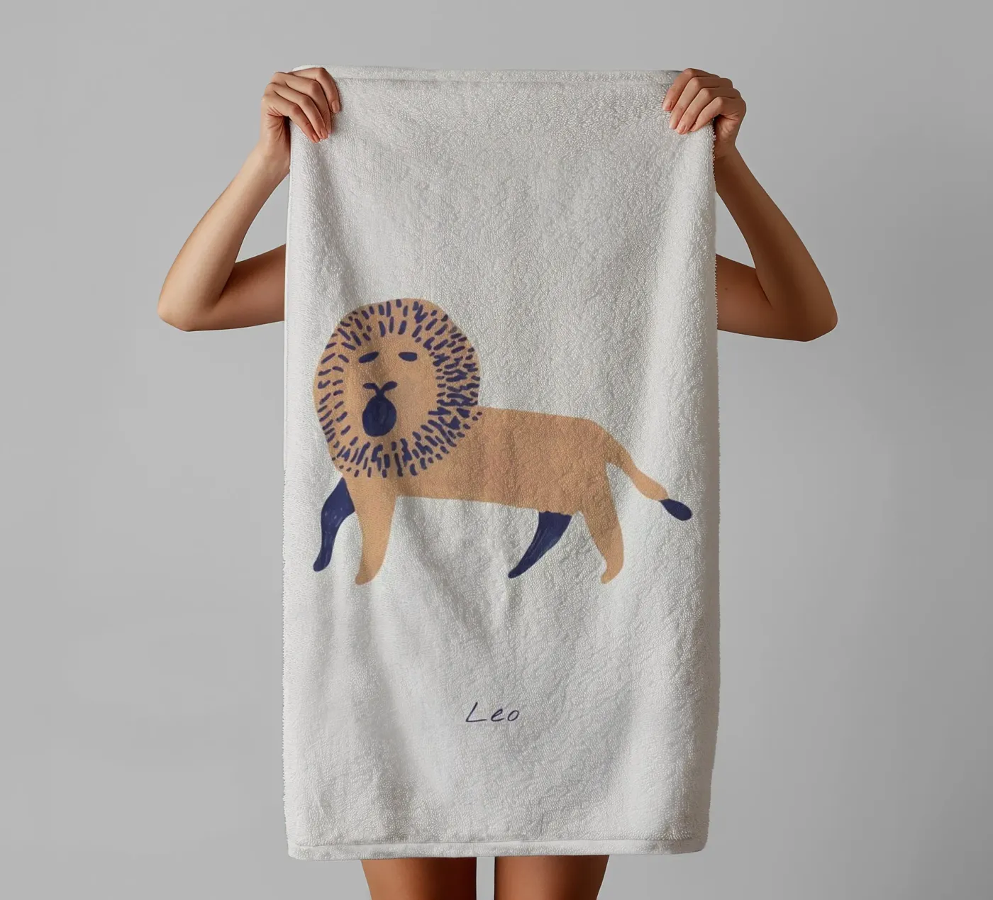 Leo badhanddoek van Little Flourishes