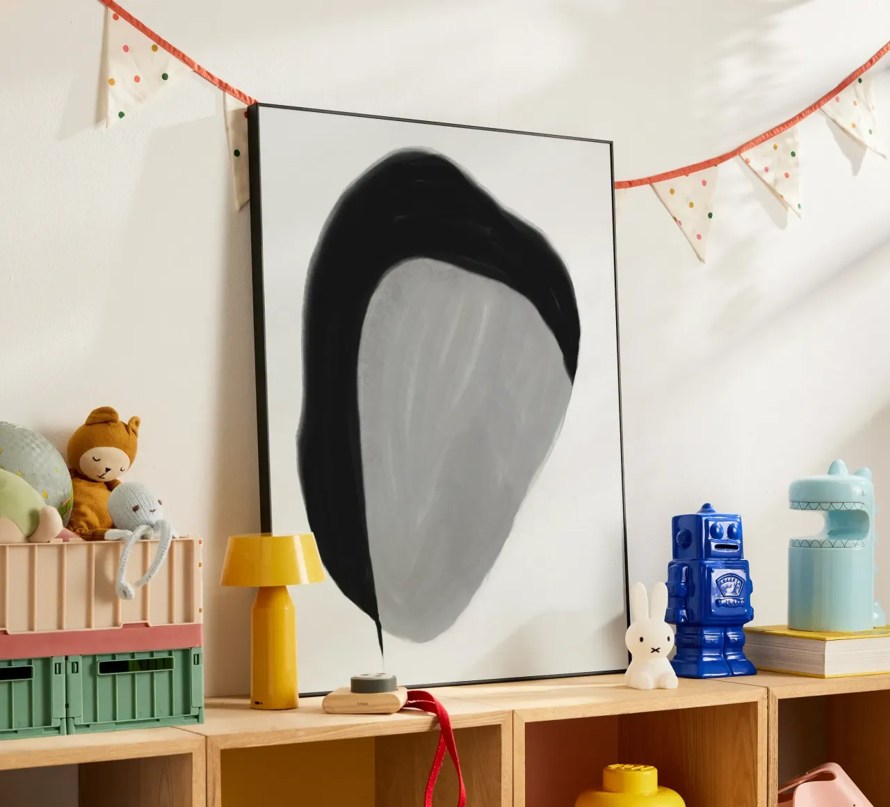 Testa di donna alluminio dibond da Little Dean