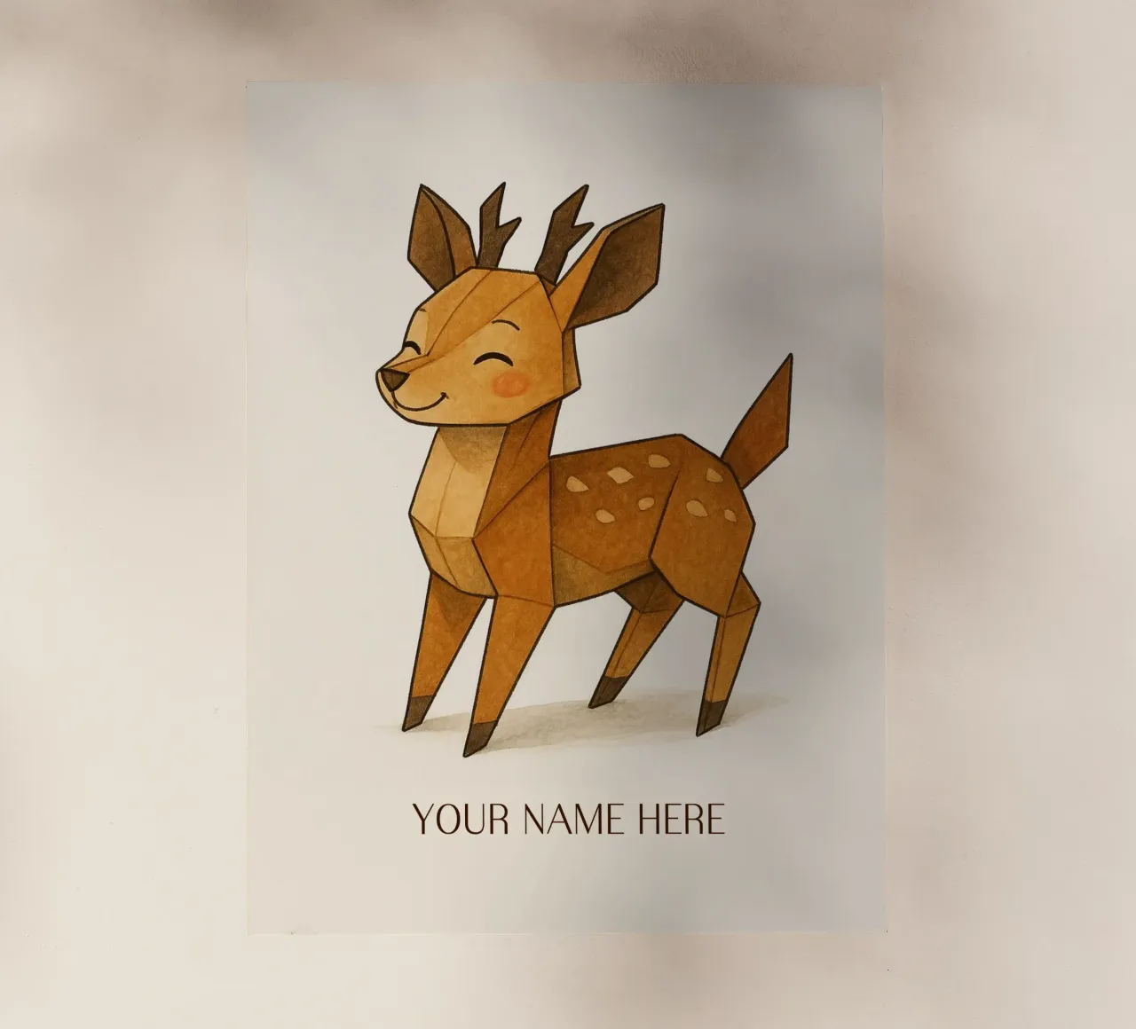 Shika the Origami Fawn – Little Spirit of the Forest backlit film by japanfox