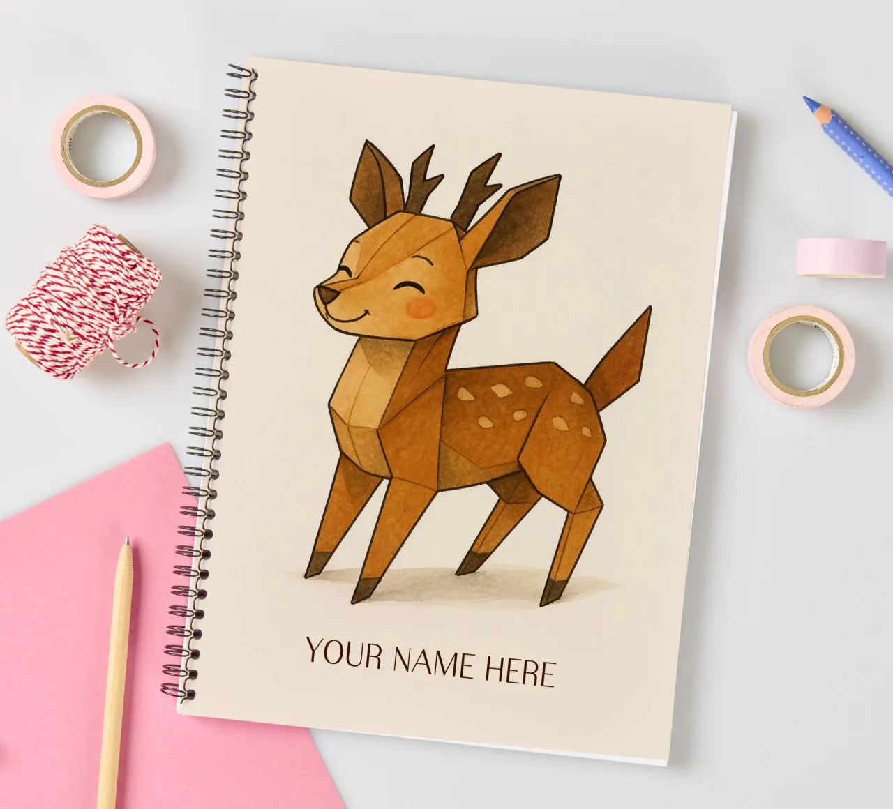 Shika das Origami-Fawn - Kleiner Geist des Waldes Ringbuch von japanfox