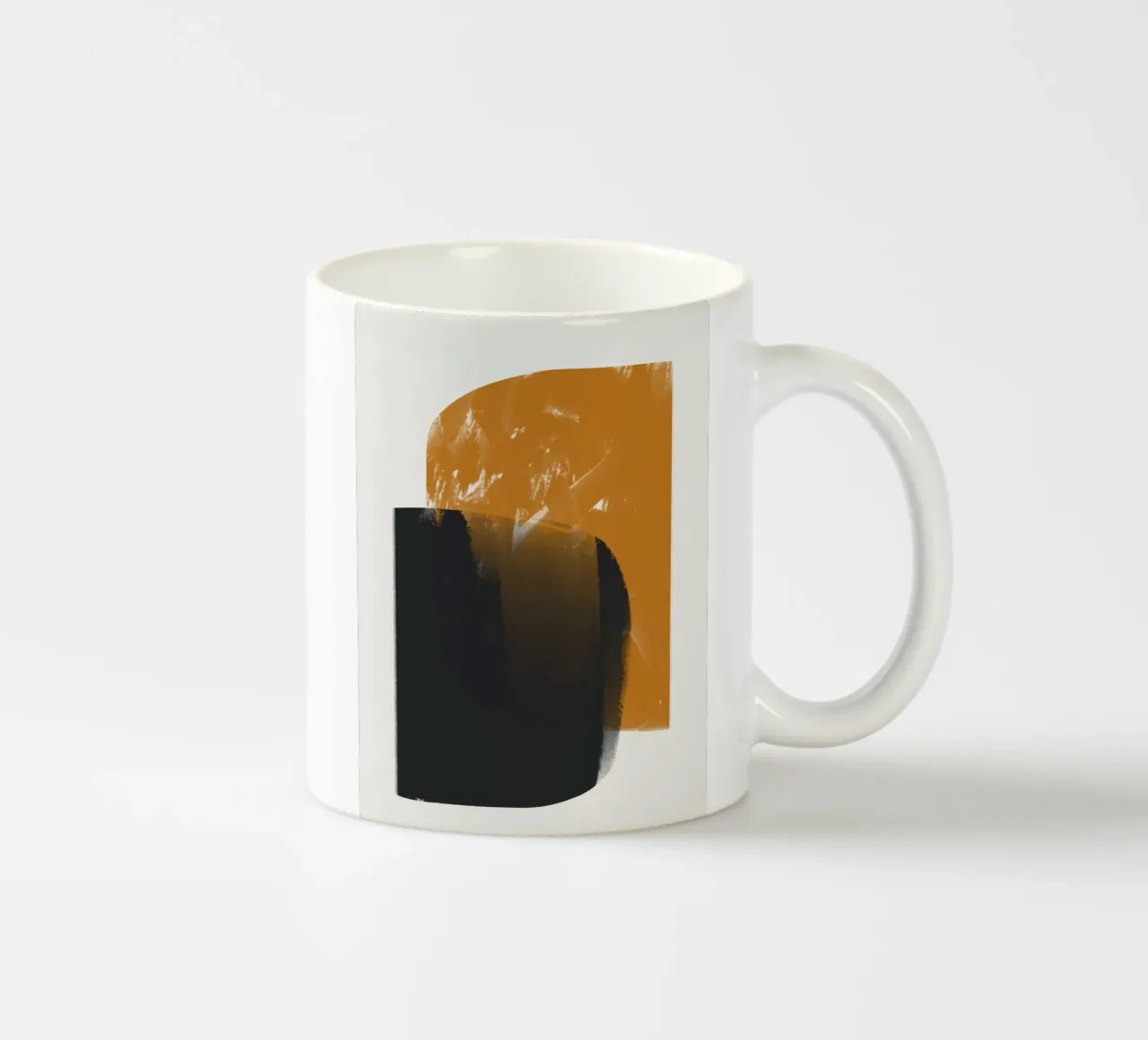 Nero e arancione tazza in ceramica da Little Dean
