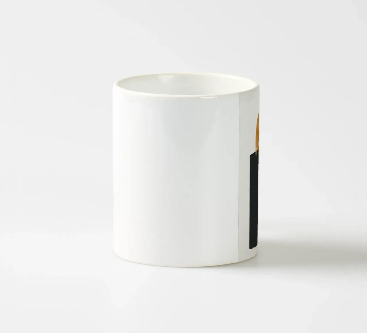 Nero e arancione tazza in ceramica da Little Dean