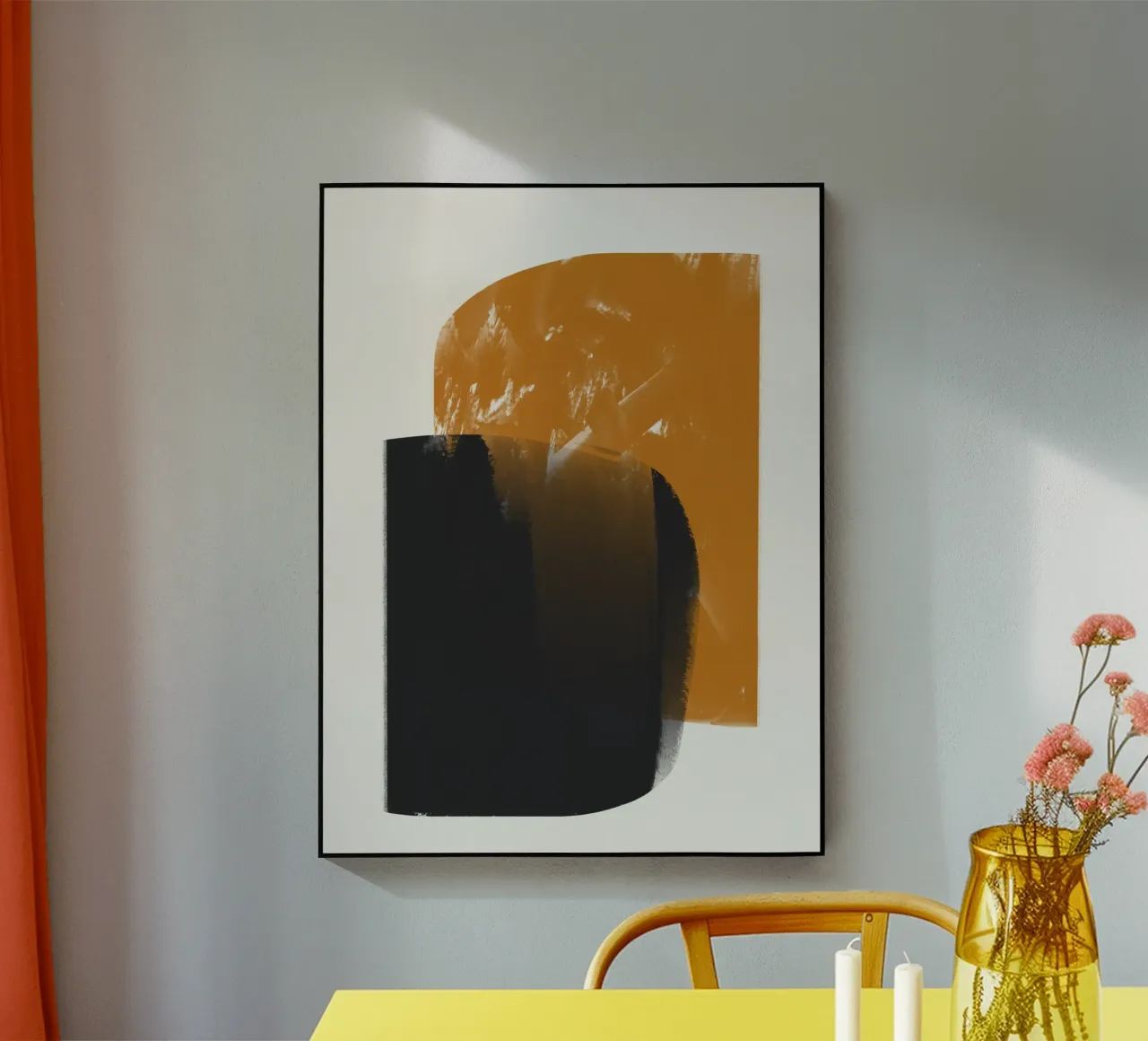 Nero e arancione plexiglass da Little Dean