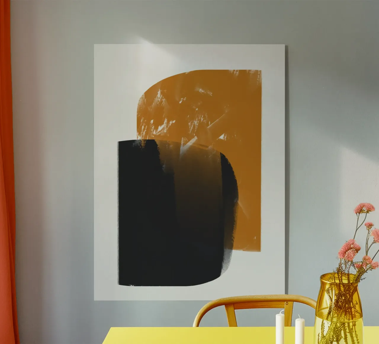 Nero e arancione plexiglass da Little Dean