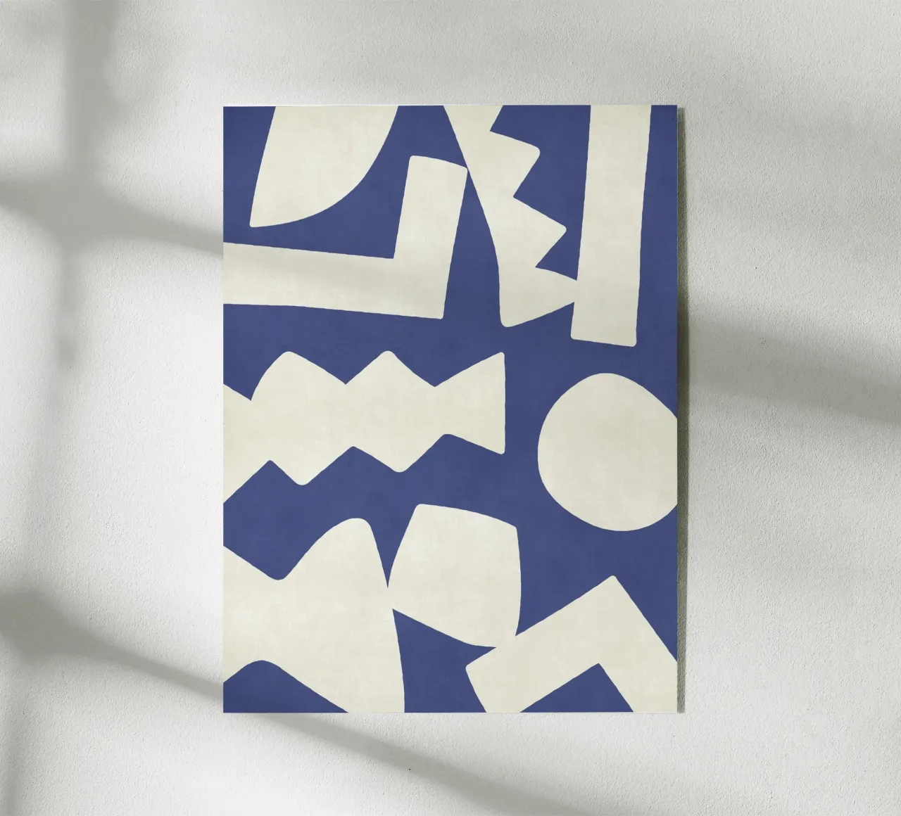 Forme grafiche astratte primitive - Blu navy plexiglass da MoonlightPrint