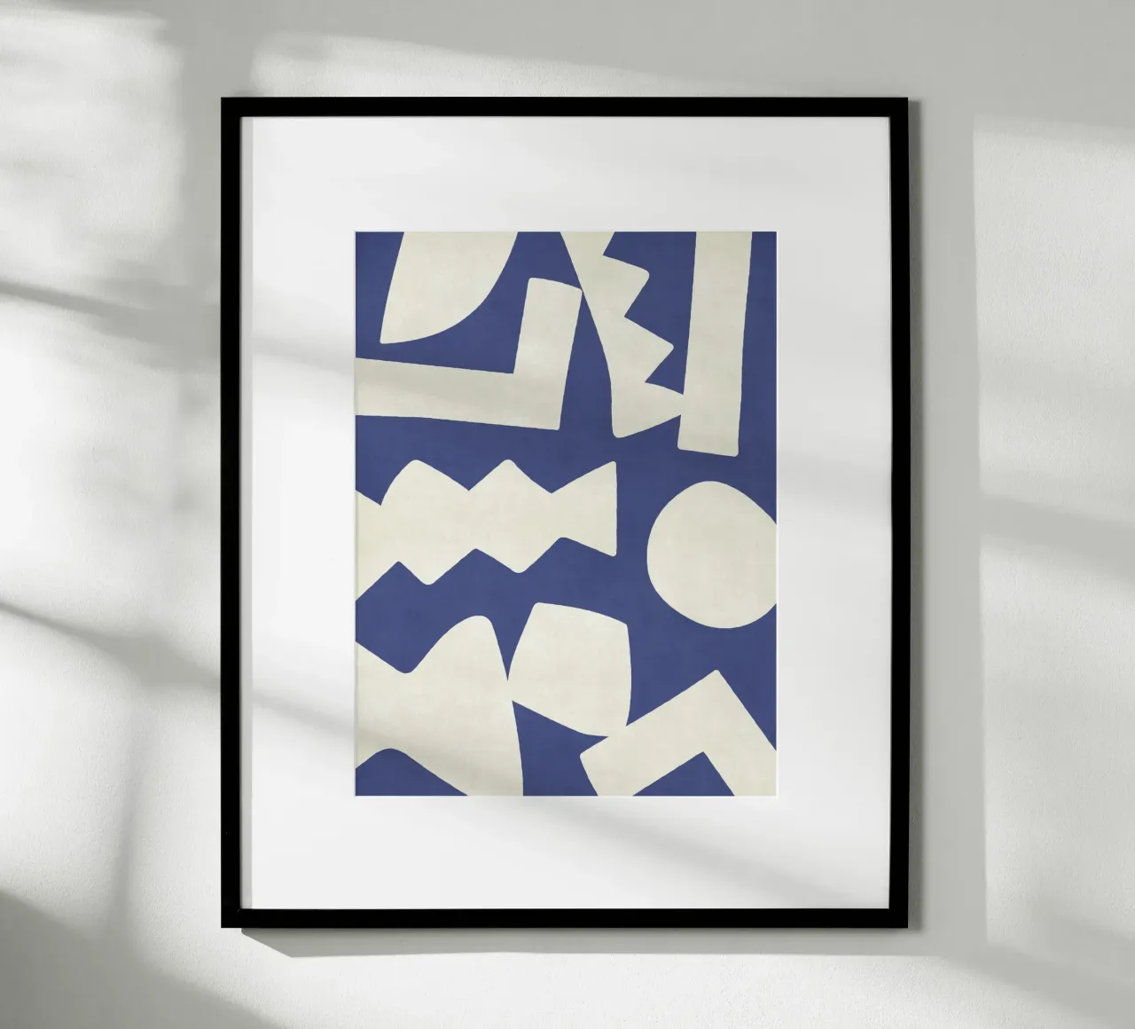 Forme grafiche astratte primitive - Blu navy carta hahnemühle da MoonlightPrint