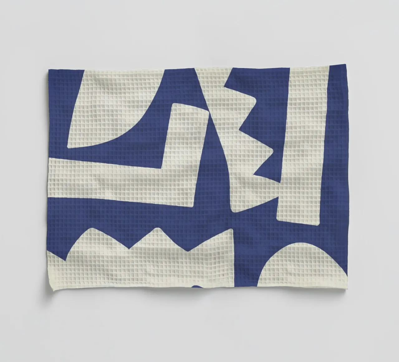 Forme grafiche astratte primitive - Blu navy canovaccio da cucina da MoonlightPrint