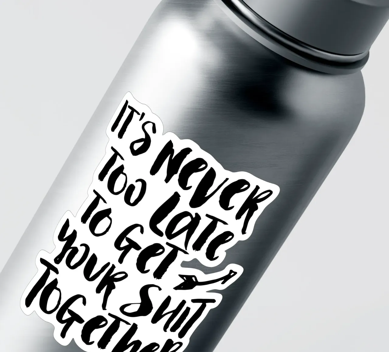 Nunca es tarde para recomponerse pegatina de THE MOTIVATED TYPE