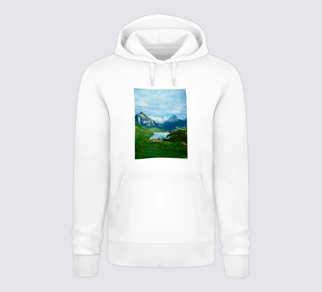 Grindelwald Reverie: Alpine Dream felpa con cappuccio da FujiBrush