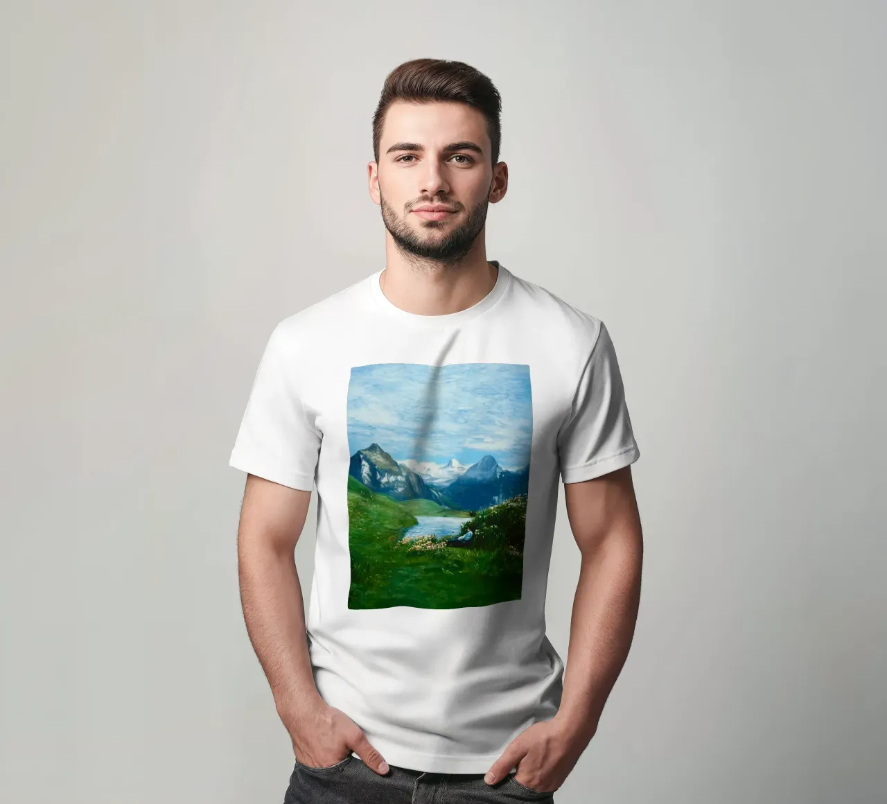 Grindelwald Reverie: Alpine Dream t-shirt da FujiBrush
