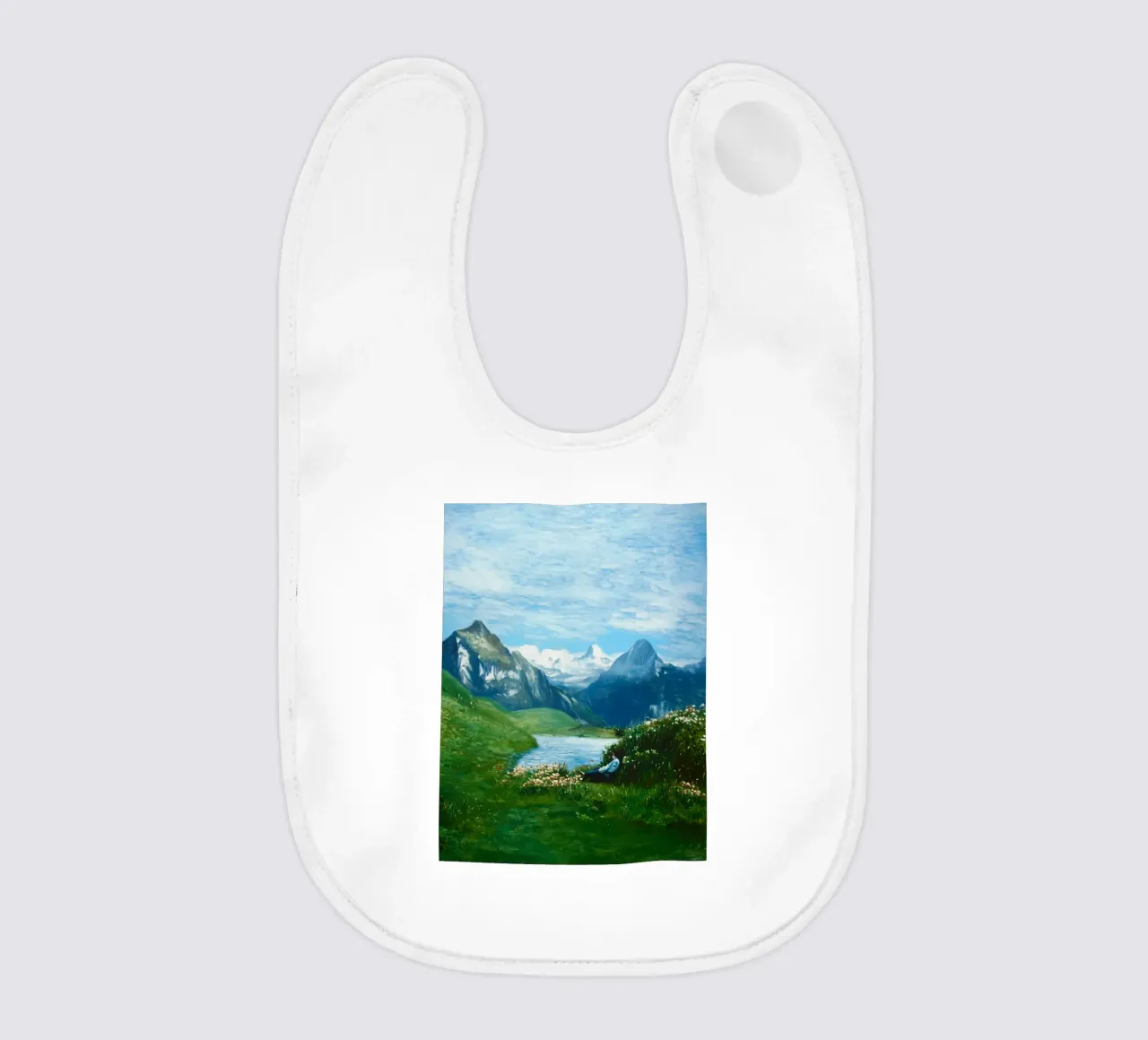 Grindelwald Reverie: Alpine Dream bavaglino da FujiBrush