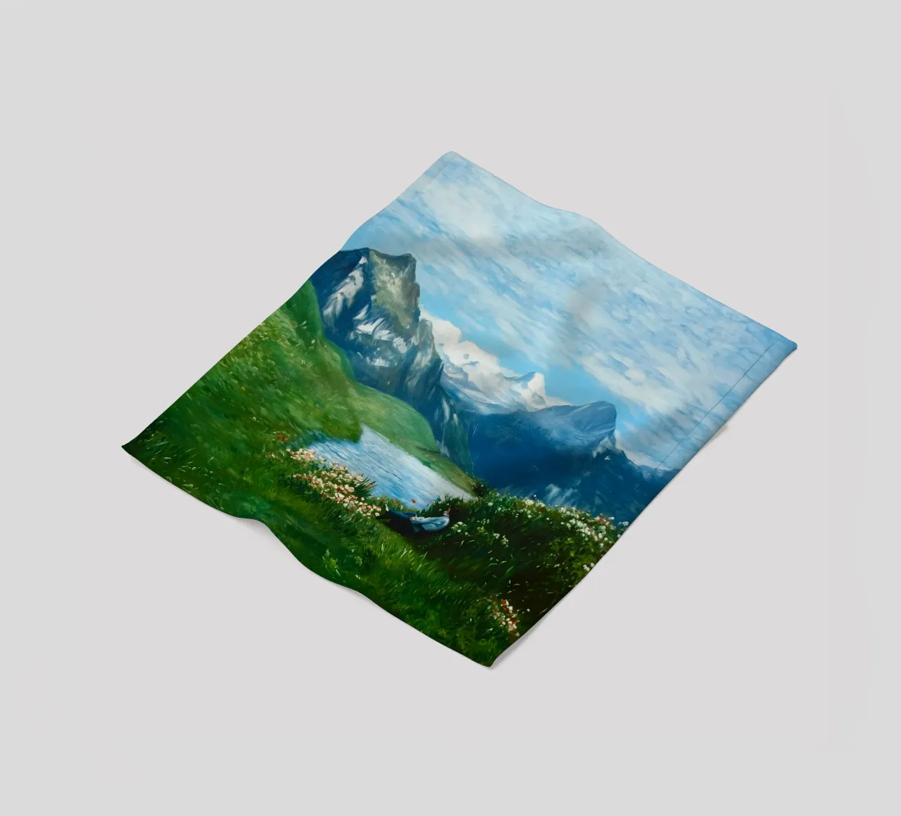Grindelwald Reverie: Alpine Dream coperta in pile da FujiBrush