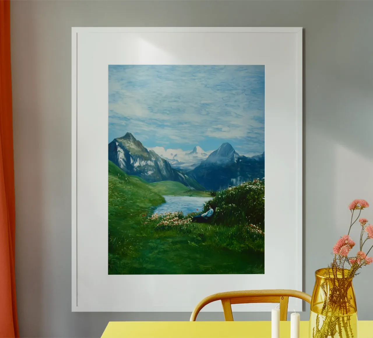 Grindelwald Reverie: Alpine Dream carta hahnemühle da FujiBrush