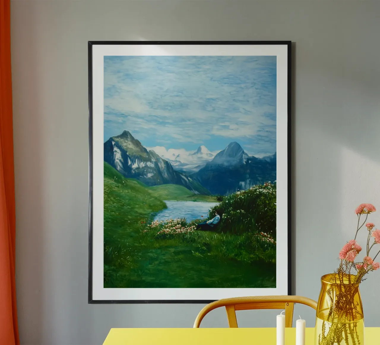 Grindelwald Reverie: Alpine Dream carta hahnemühle da FujiBrush