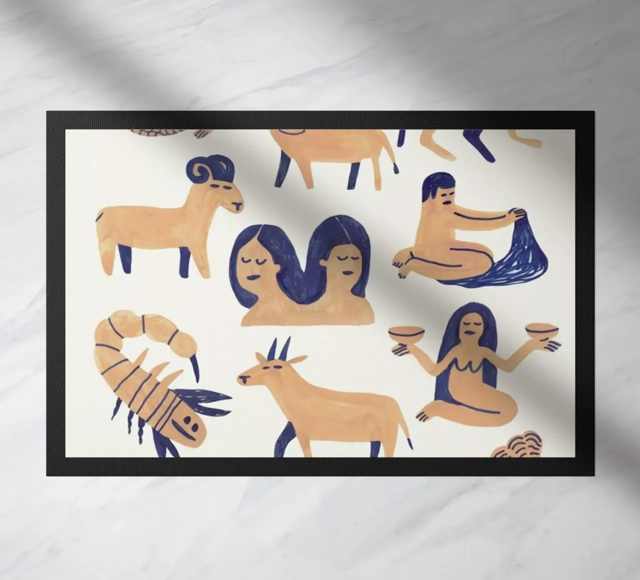 Zodiac doormat by Little Flourishes