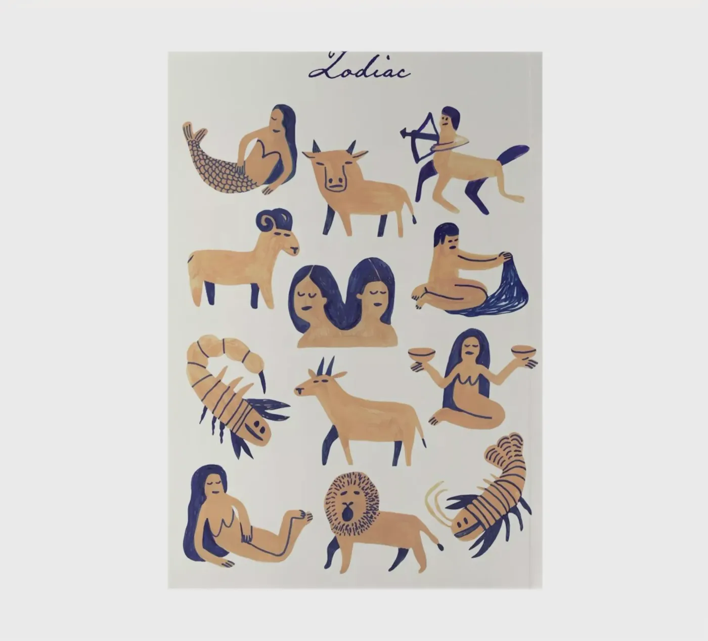 Zodiac notebook by Little Flourishes