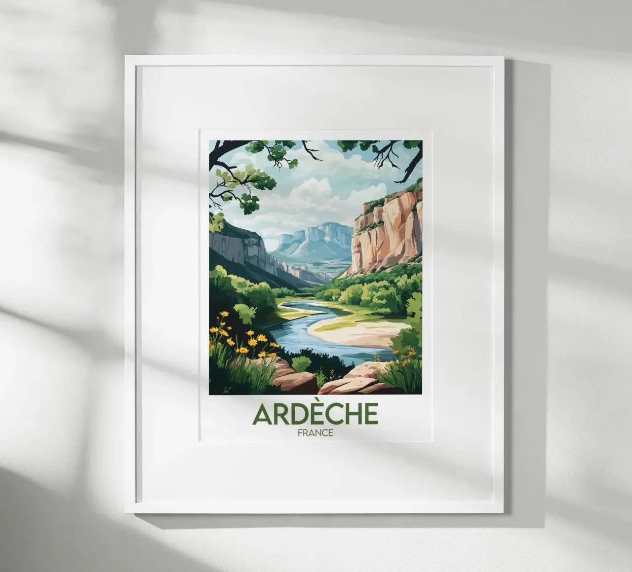 Poster Ardèche carta hahnemühle da Frame the World