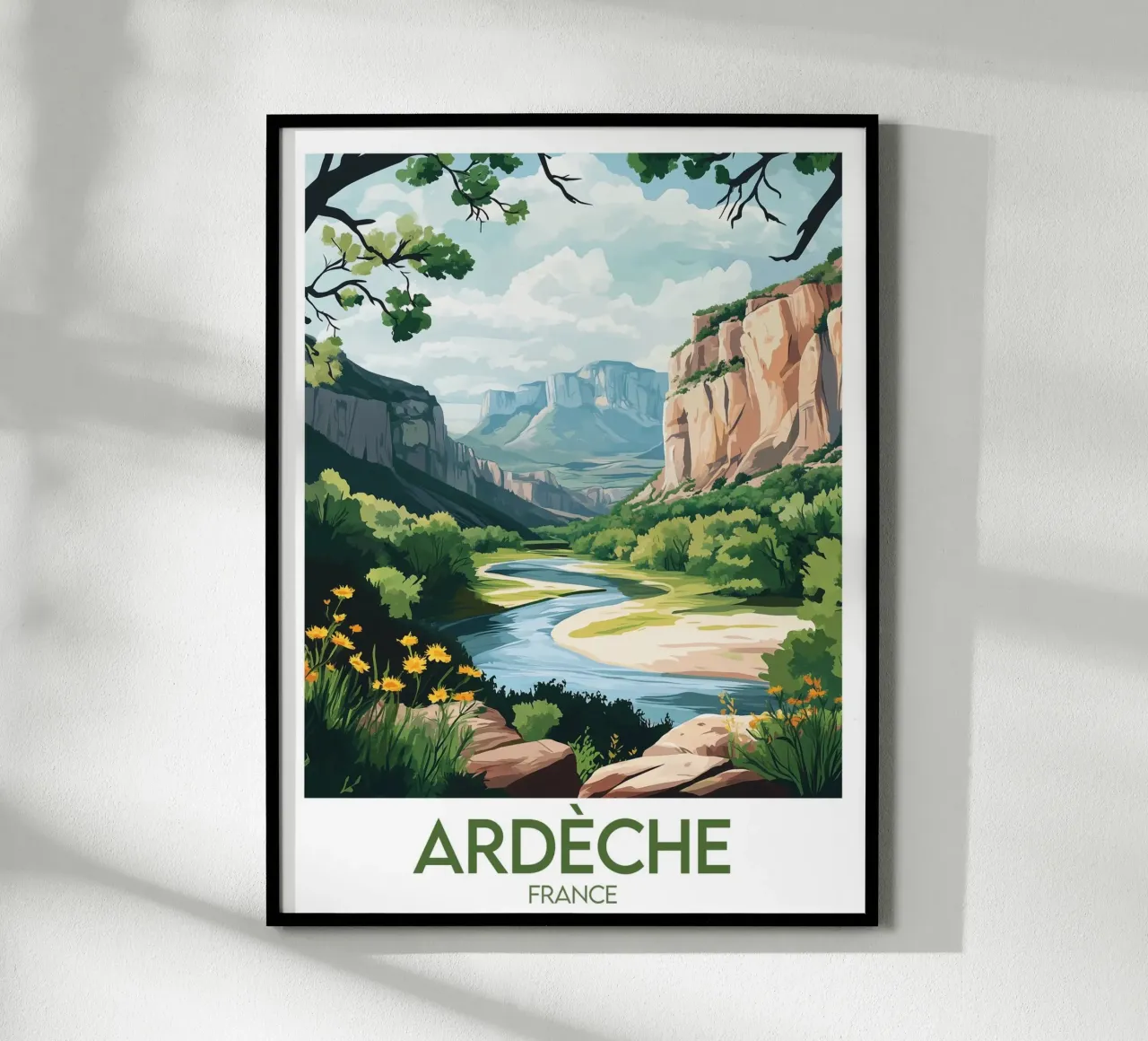 Poster Ardèche carta hahnemühle da Frame the World