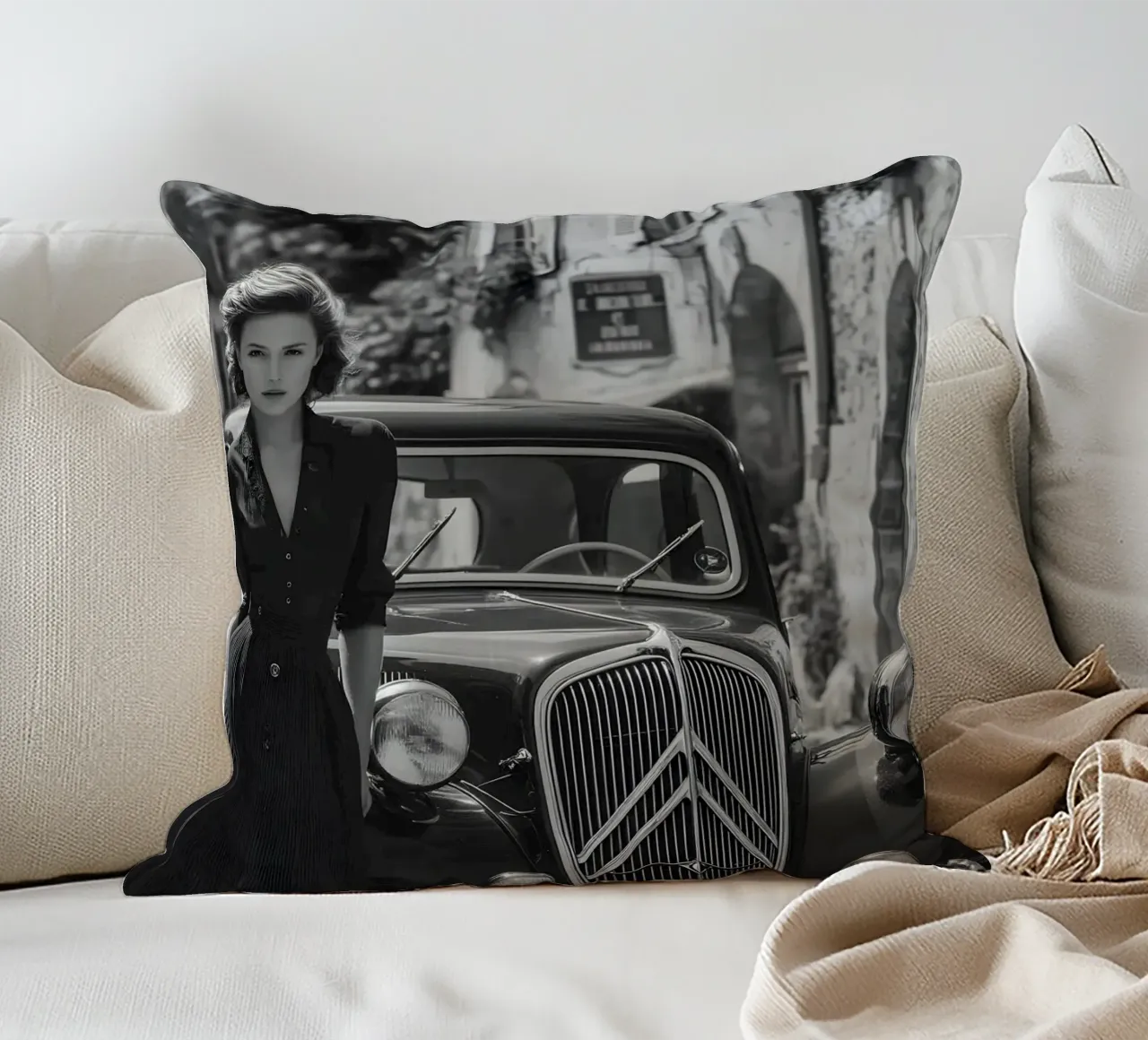 Un tocco di nostalgia cuscino da M-Ulrich-Digital Art