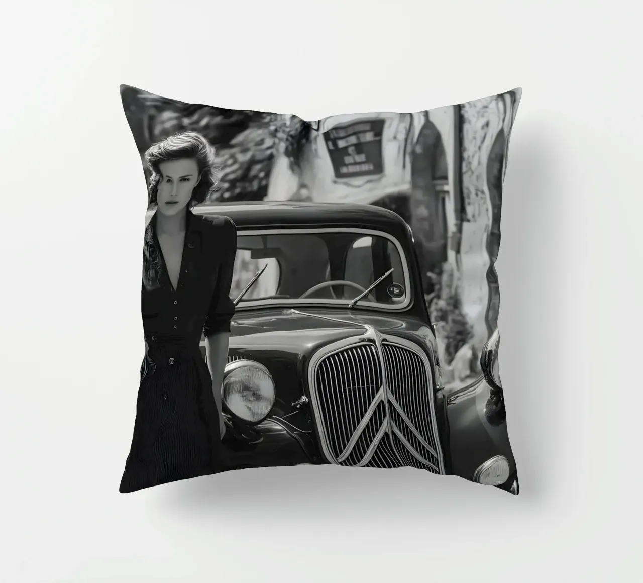 A touch of nostalgia decorative cushion by M-Ulrich-Digital Art