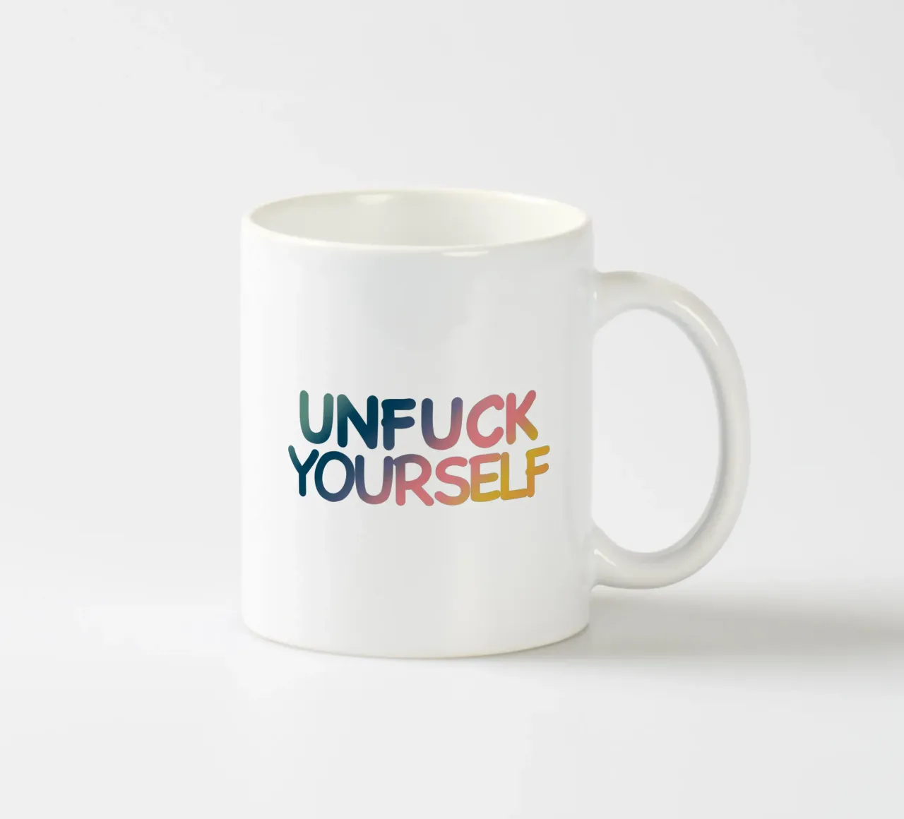 UNFUCK YOURSELF tazza in ceramica da corvinamedia.design