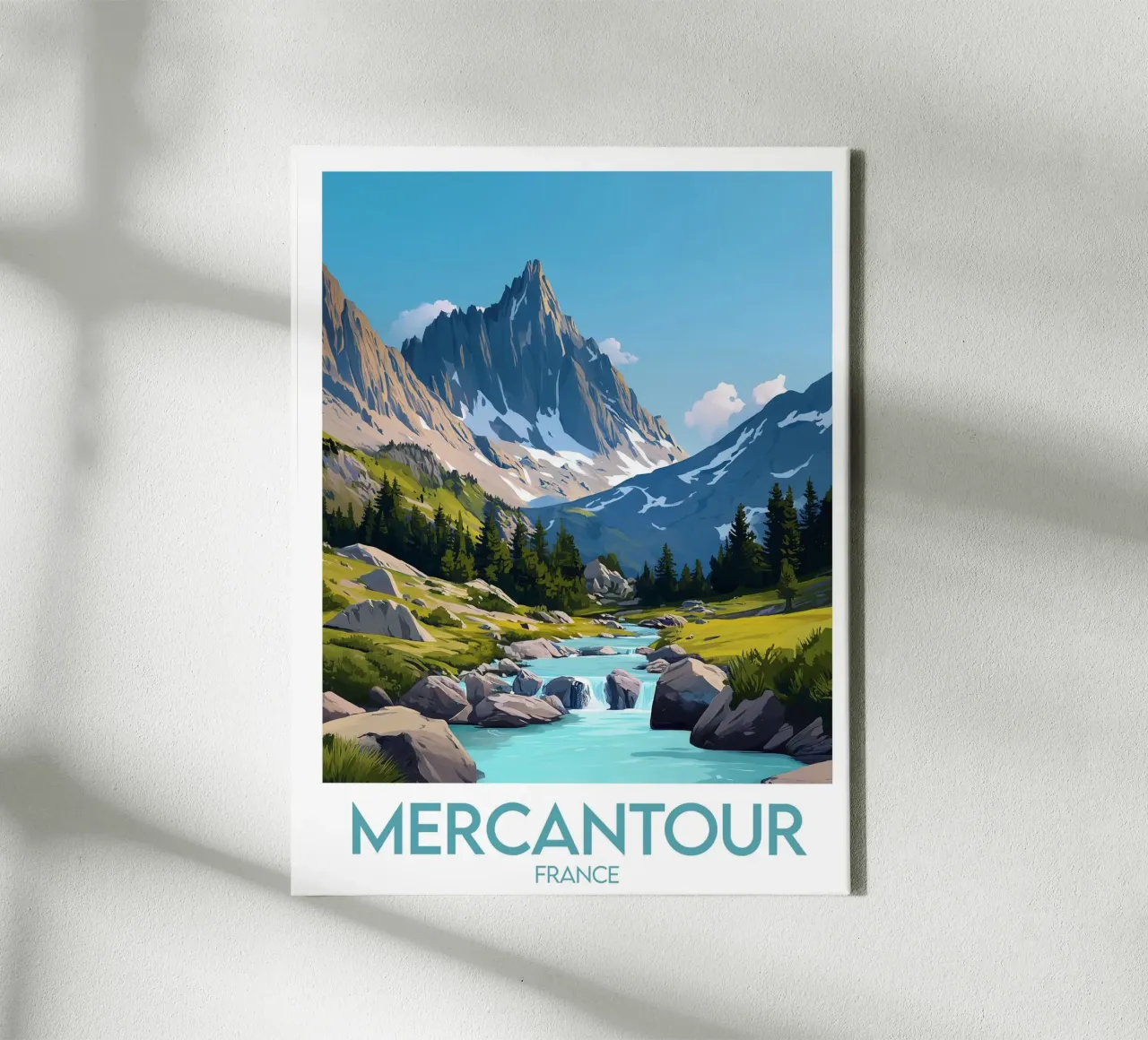 Affiche Mercantour tela con Cornice a cassetta da Frame the World