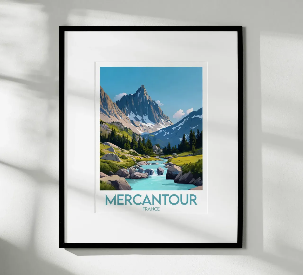 Affiche Mercantour poster con telaio in plastica da Frame the World