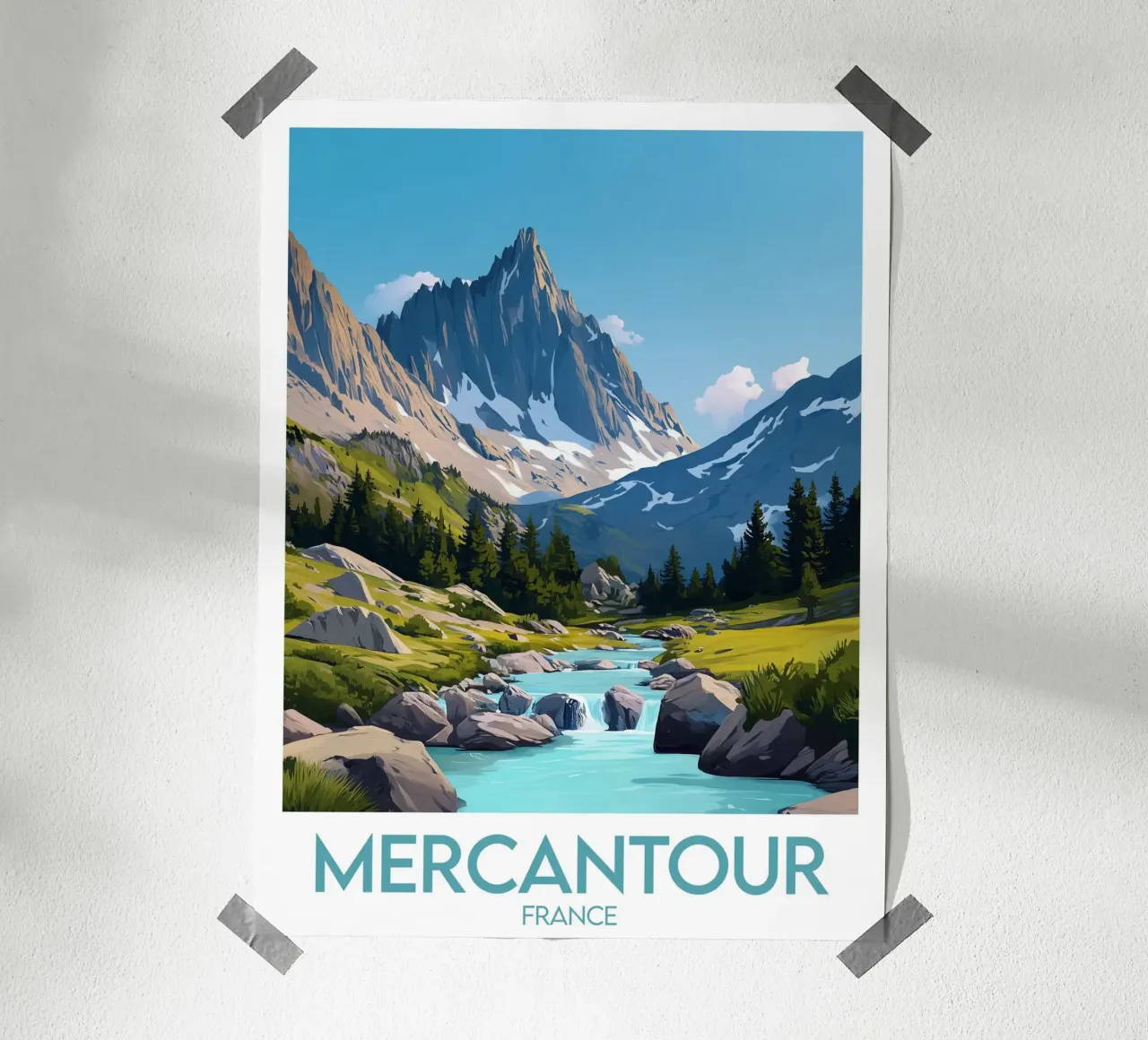 Affiche Mercantour poster con telaio in plastica da Frame the World