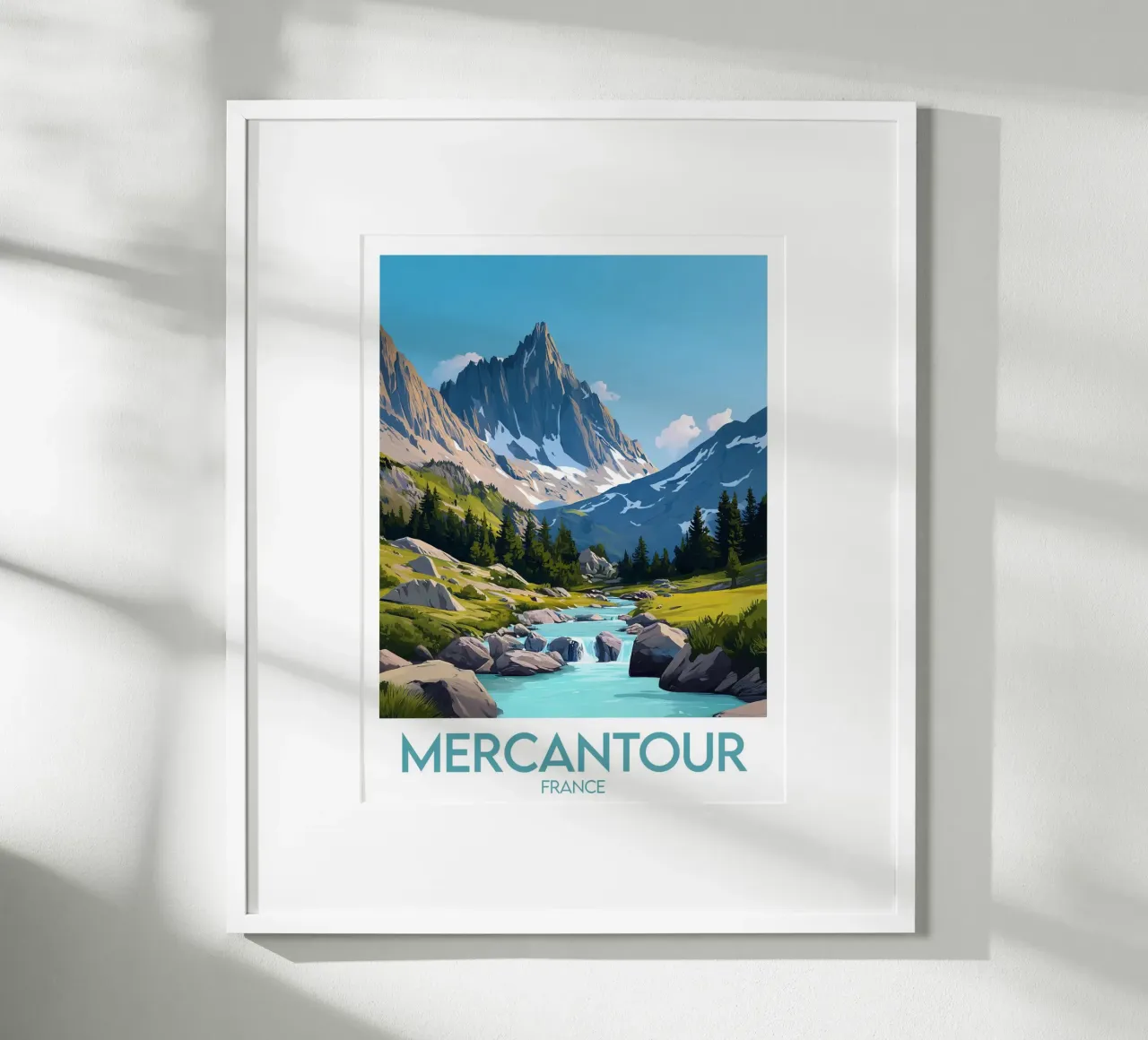 Affiche Mercantour poster con telaio in plastica da Frame the World
