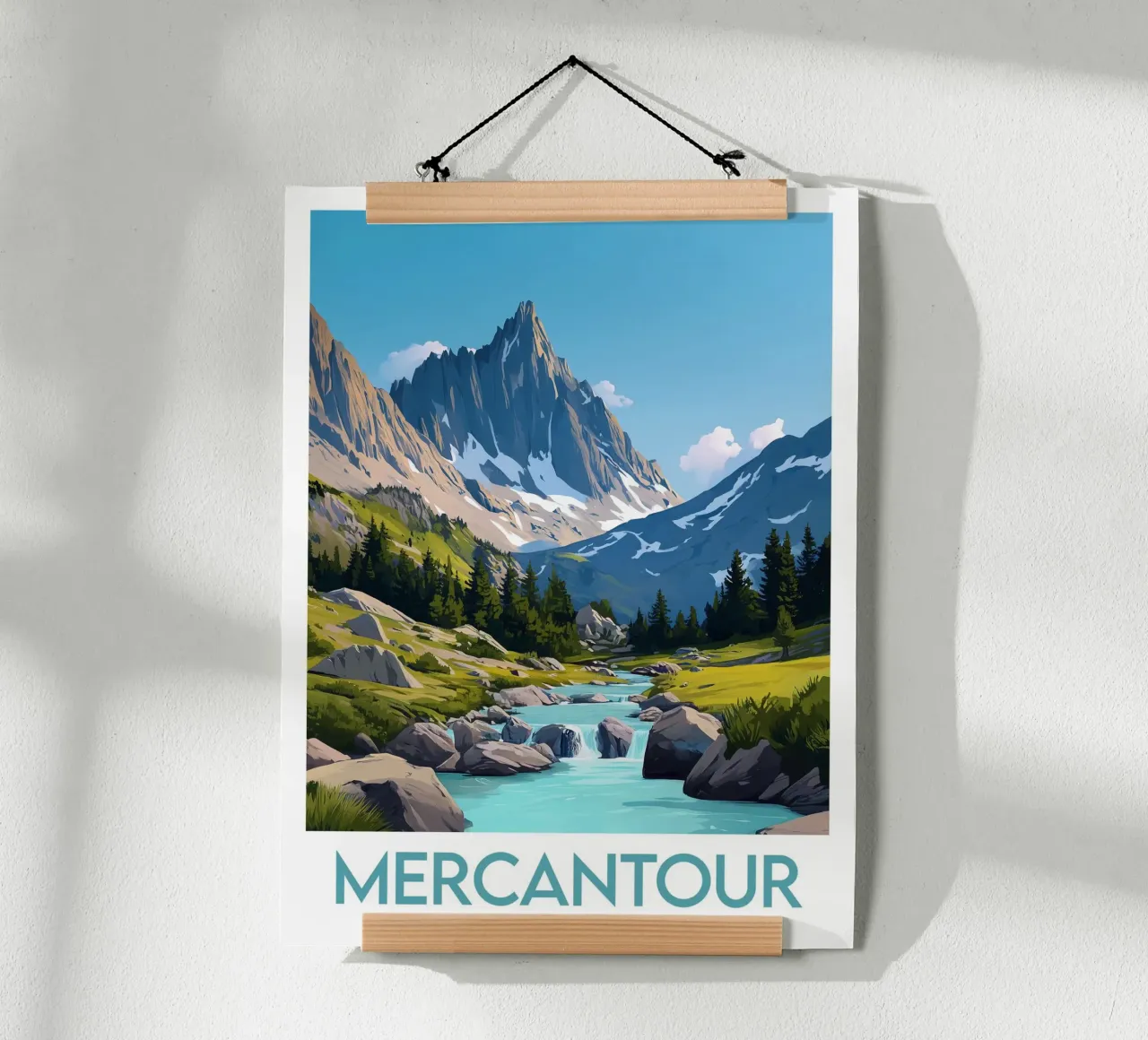 Affiche Mercantour poster con telaio in plastica da Frame the World