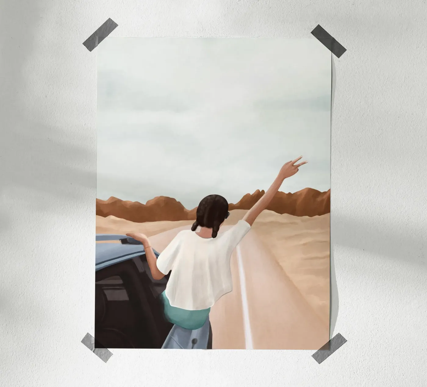 Spring Break Trip poster van Flow Line