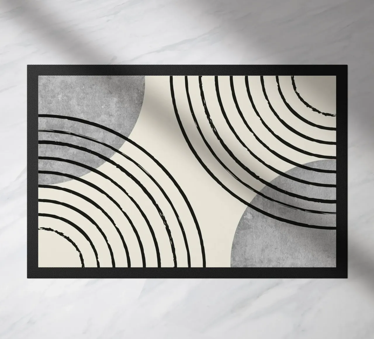 Arco solare doppio - Grigio Bianco zerbino da MoonlightPrint