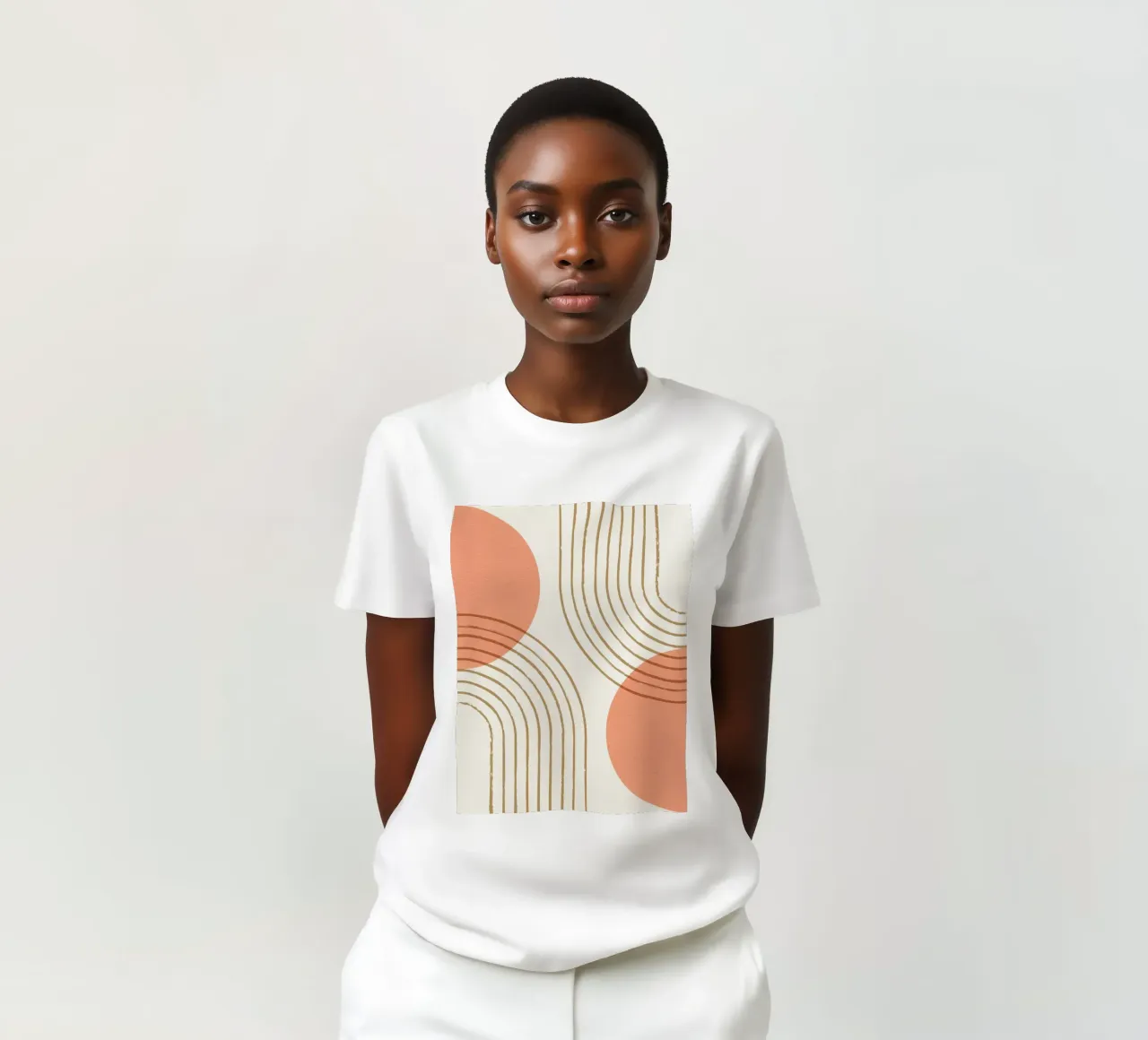 Arco solare doppio - Rosa corallo t-shirt da MoonlightPrint