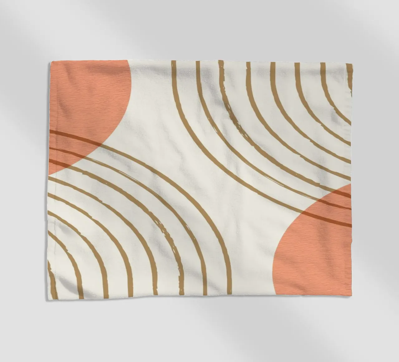 Sun Arch Double - Coral Pink beach towel by MoonlightPrint