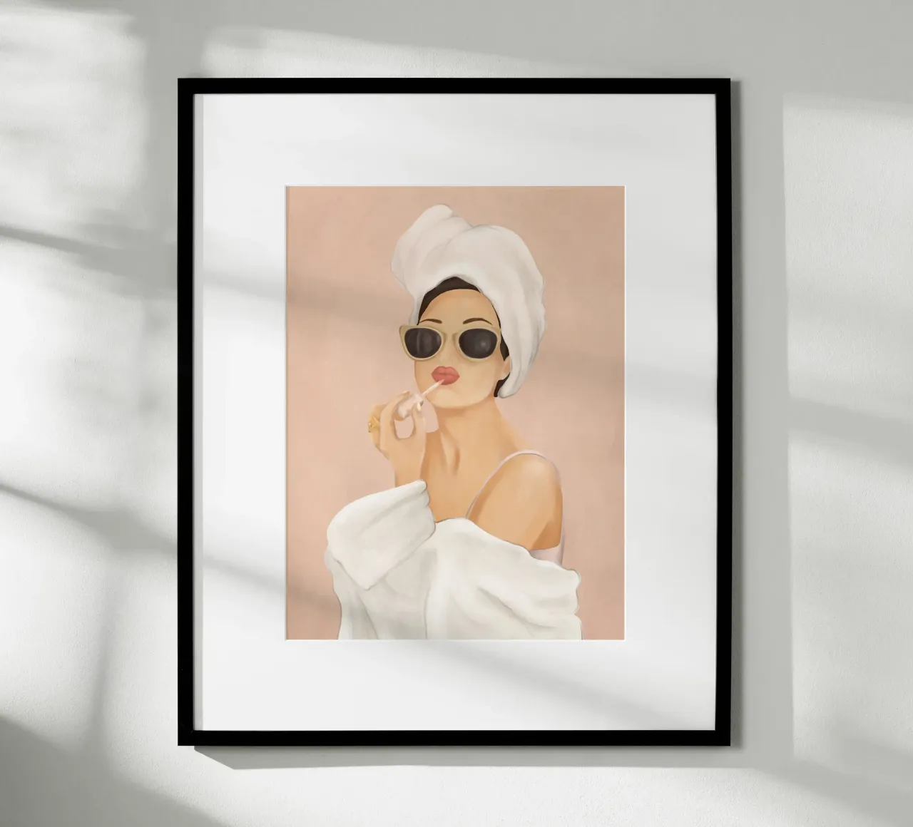 Morning Routine poster avec cadre en plastique de Flow Line