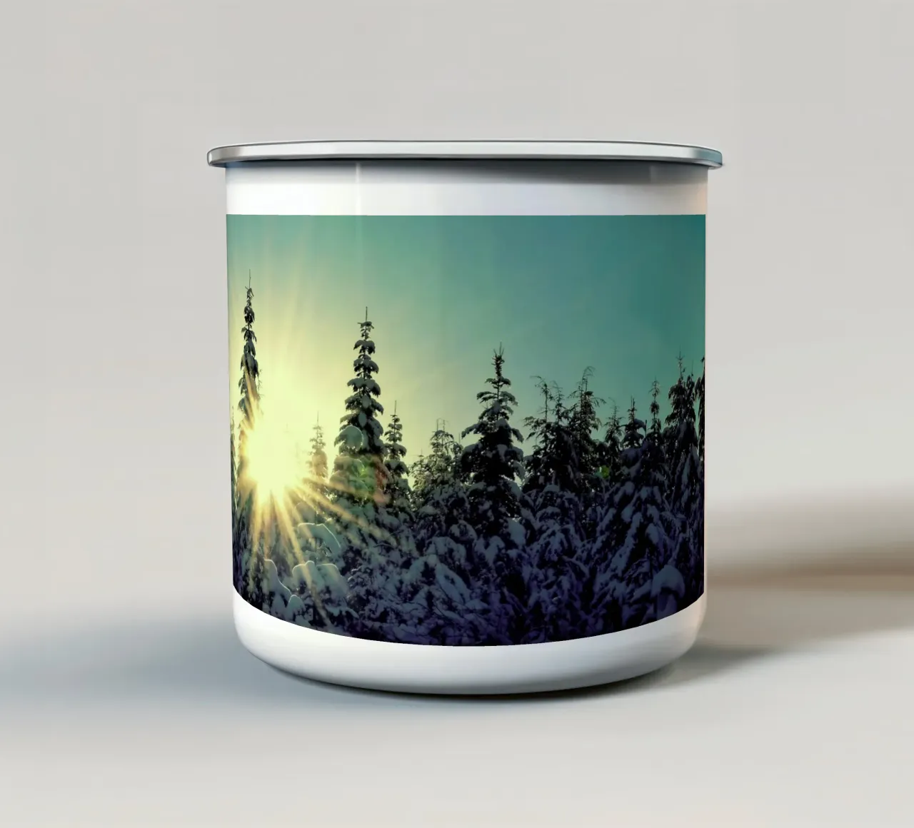 Shine Bright tazza in smalto da Robin Delean
