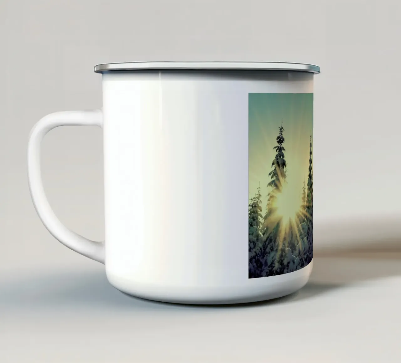 Shine Bright tazza in smalto da Robin Delean