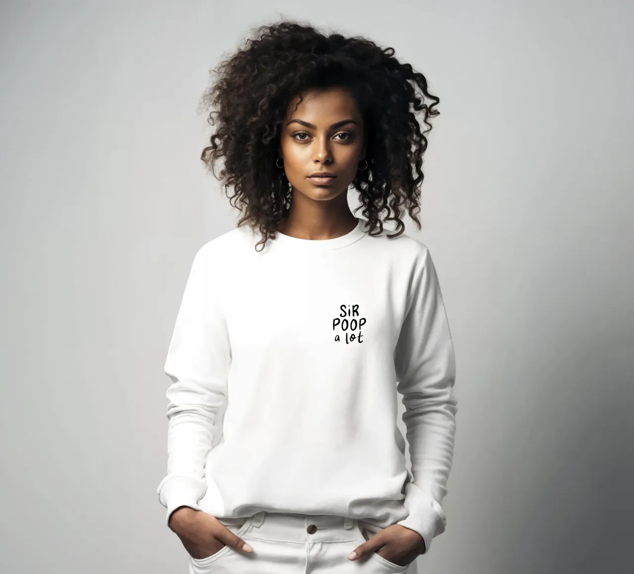Sir Poop a lot sudadera de color&shape