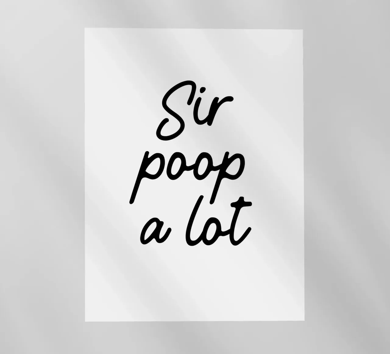 Sir Poop a lot pellicola backlit da color&shape