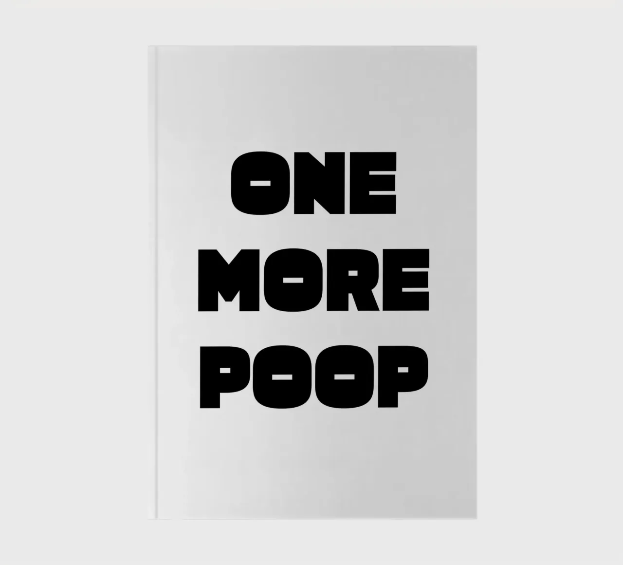 One More Poop notebook by color&shape