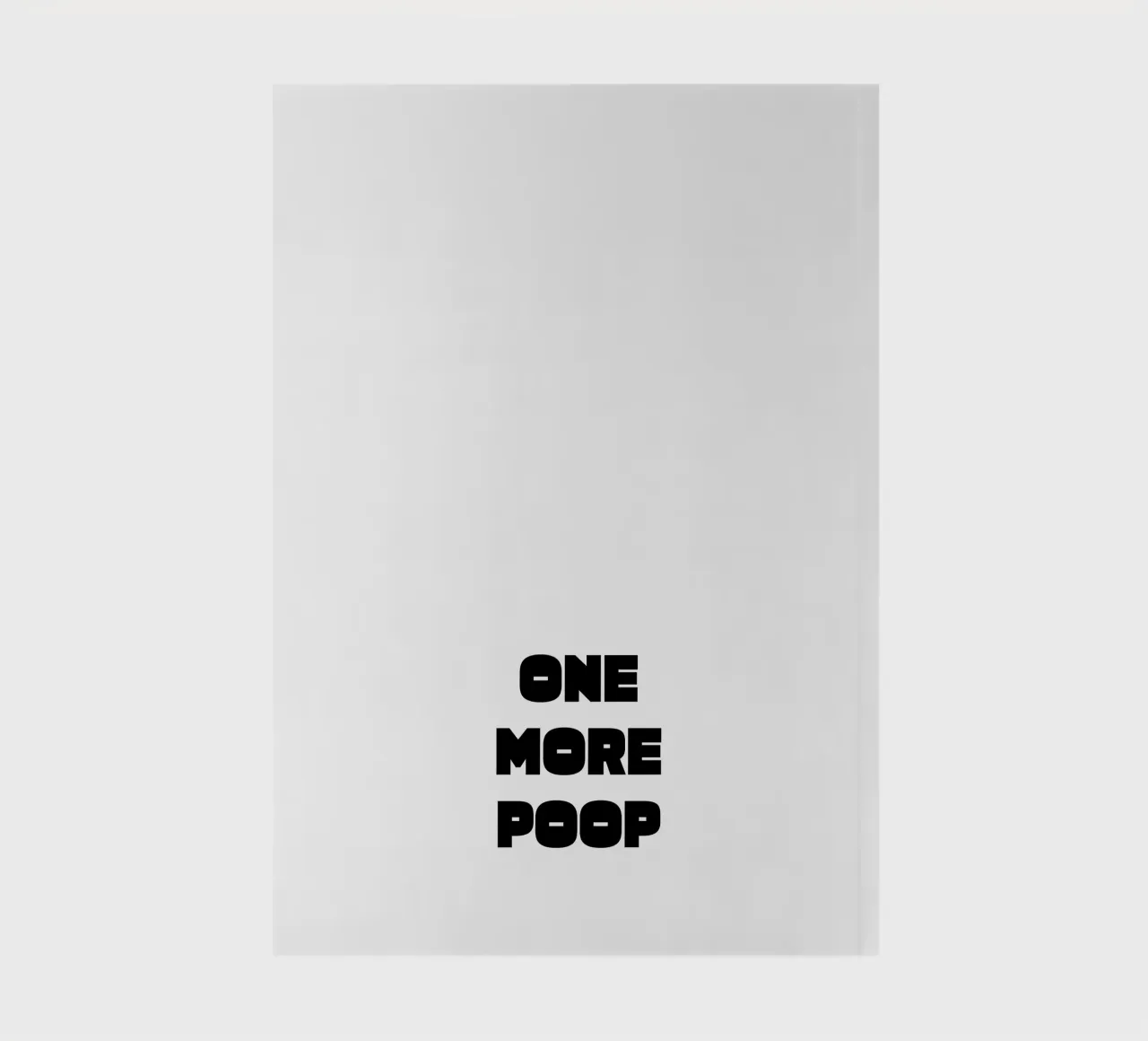 One More Poop notebook by color&shape