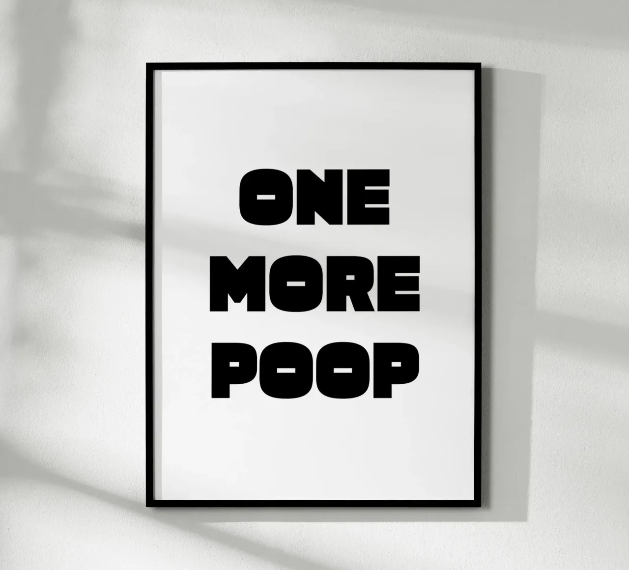 One More Poop poster da color&shape